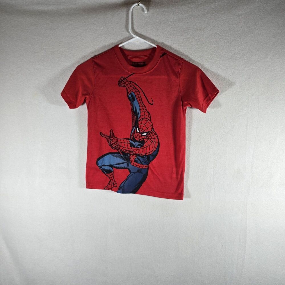 Marvel Boys Youth Grey, White, RedSpider-Man Graphic T-Shirt Small 6/7